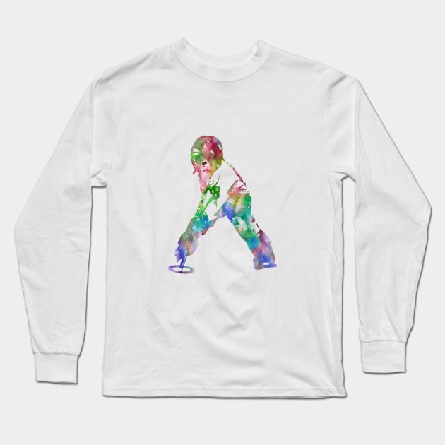 Ringette player Long Sleeve T-Shirt by RosaliArt